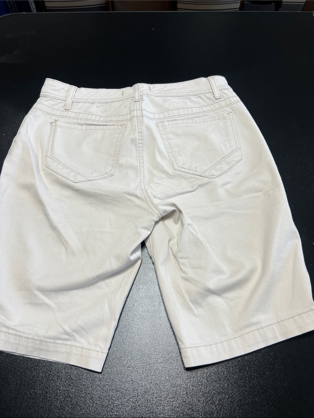 Women's White Bermuda Shorts — Tailored Everyday Style - Picture 7 of 10